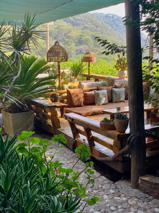 Bamboo Bungalow With Sea View In Kabak Bay, Oeluedeniz Fethiye Dış mekan fotoğraf